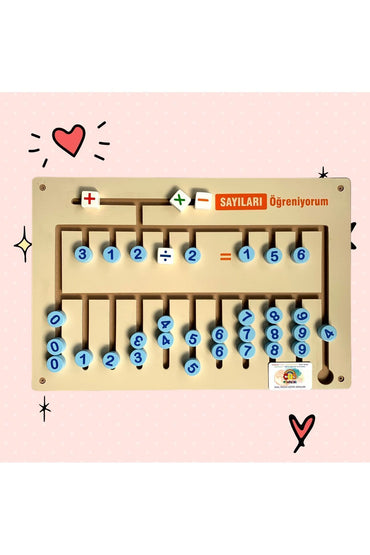 Ahşap Matematik Oyunu (duvar Monte)