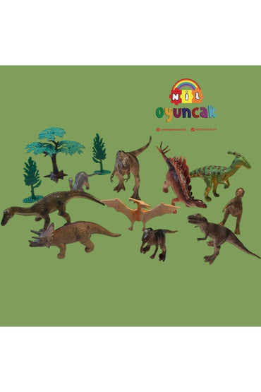 Dinazor Hayvan Seti 13 parça büyükboy