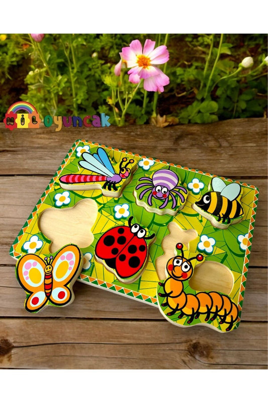 Böcekler 3D Ahşap puzzle