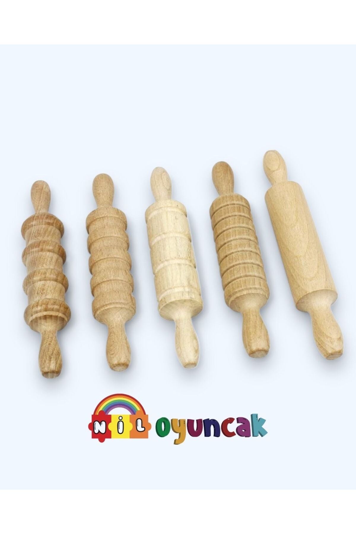 Ahşap Hamur Merdane Seti (5li)