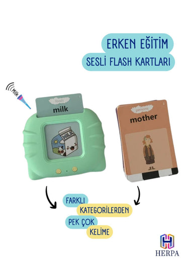 Erken Eğitim Ingilizce-türkçe Sesli Flash Kartları