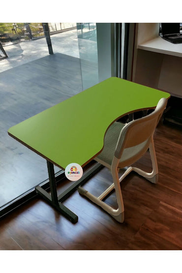 Fasülye Masa (AYARLANABİLİR SİYAH RENK AYAK) (FARKLI RENK)