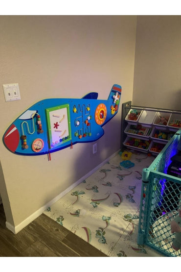 Renkli Uçak Duvar Aktivitesi - 6 Aktiviteli Kanal Çalışması