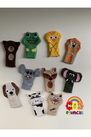 Parmak Kukla Seti Hayvanlar (10lu)