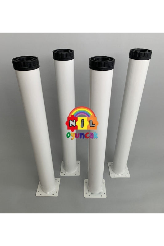 Beyaz Metal Masa Ayak (4ADET) (52CM) (ANAOKULU KREŞ)