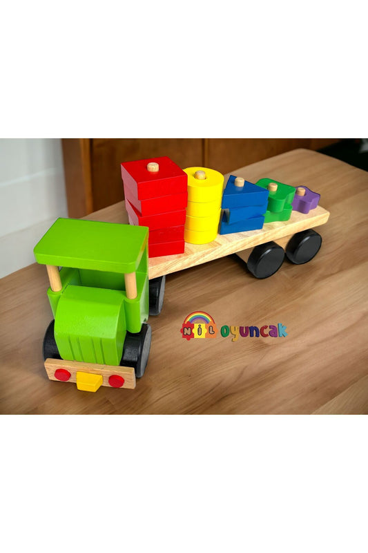 Ahşap Kamyon Geometrik Blok