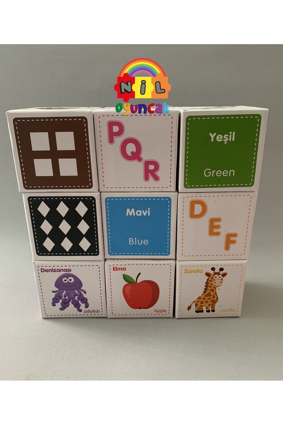 Akıllı Eğitici Zeka Küpü Seti Kule Oyunu