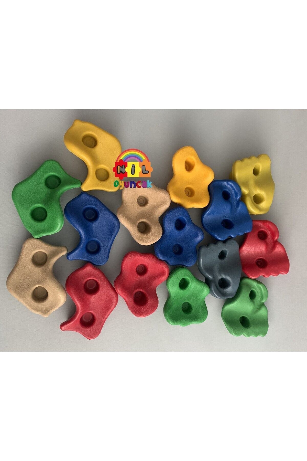 Plastik Tırmanma Taşı Seti (15 ADET ÇEŞİTLİ BOYUTLARDA)