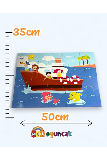 Büyük Boy Ahşap Puzzle İthal 20parça