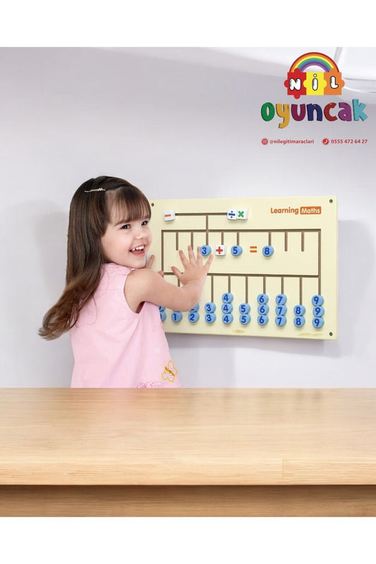 Ahşap Matematik Oyunu (duvar Monte)