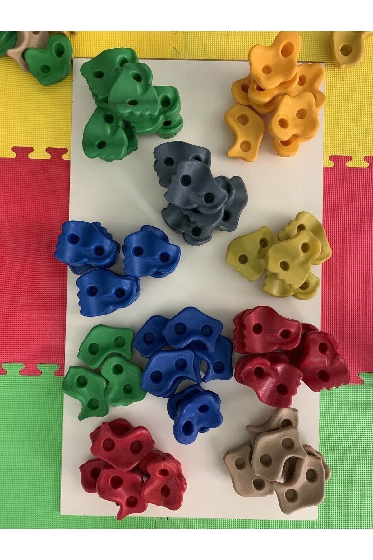 Plastik Tırmanma Taşı Seti (15 ADET ÇEŞİTLİ BOYUTLARDA)