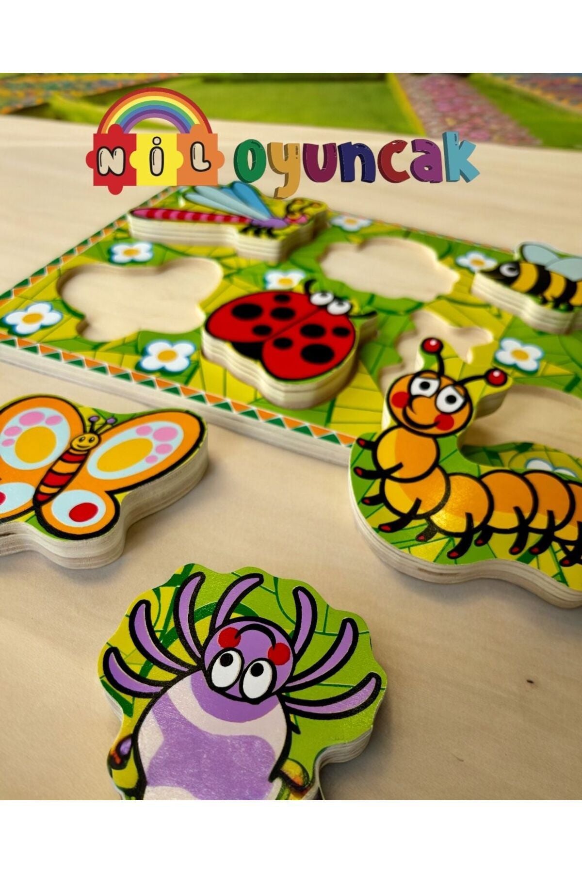Böcekler 3D Ahşap puzzle
