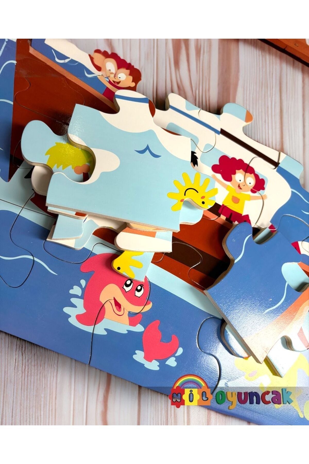 Büyük Boy Ahşap Puzzle İthal 20parça