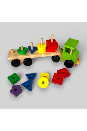 Ahşap Kamyon Geometrik Blok