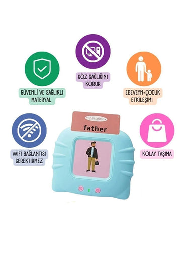 NewsSale Eğitim Ingilizce-türkçe Sesli Flash Kartları Seti (224 Nesne) byrblsm 1022830