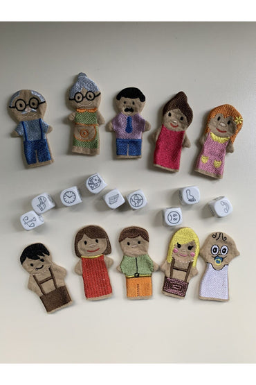 Parmak Kukla Seti Insanlar (10lu)