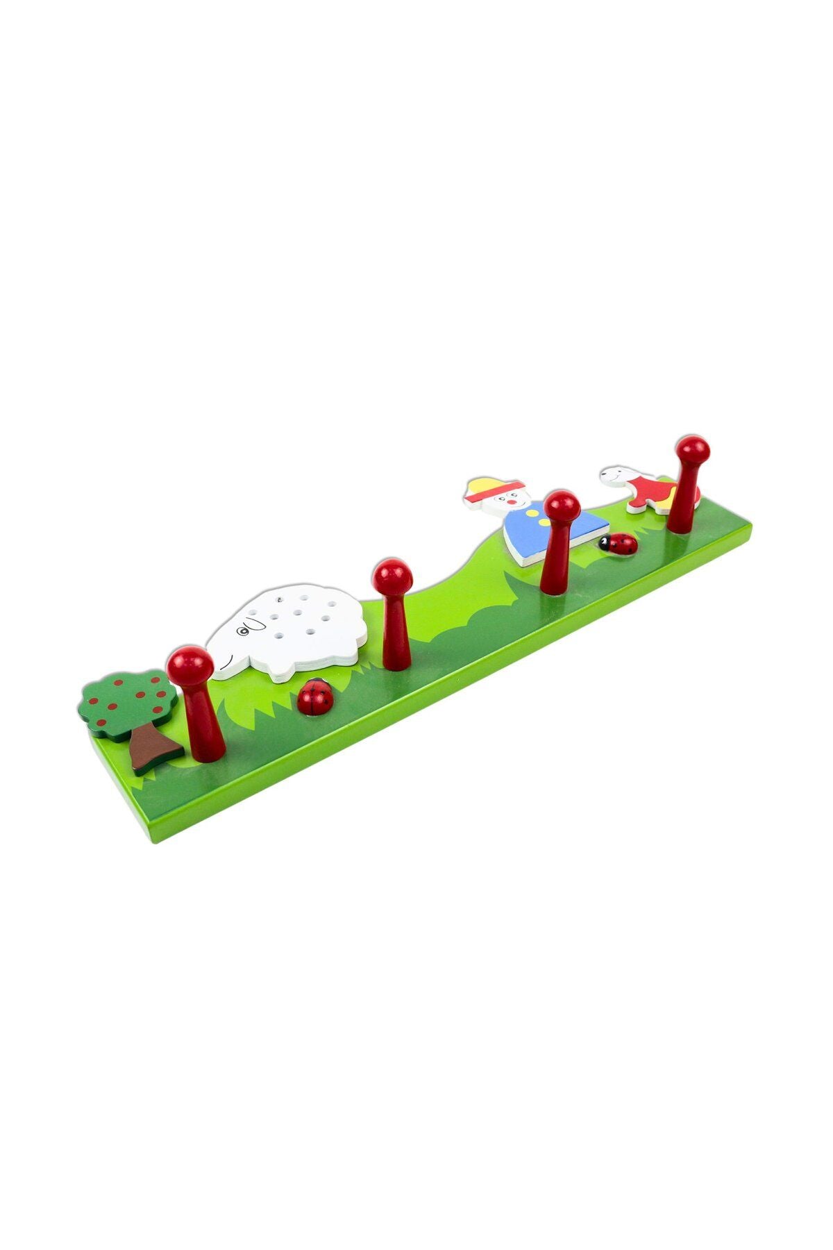 Figürlü Askılık Ahşap Çiftlik model