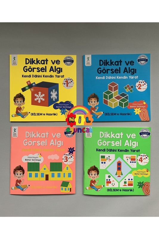 Dikkat Ve Görsel Algı Eğitim Seti (bilsem Hazırlık) (4 Kitap)