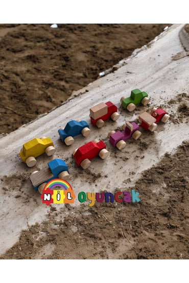 Ahşap Mini Araçlar Taşıtlar 8li set