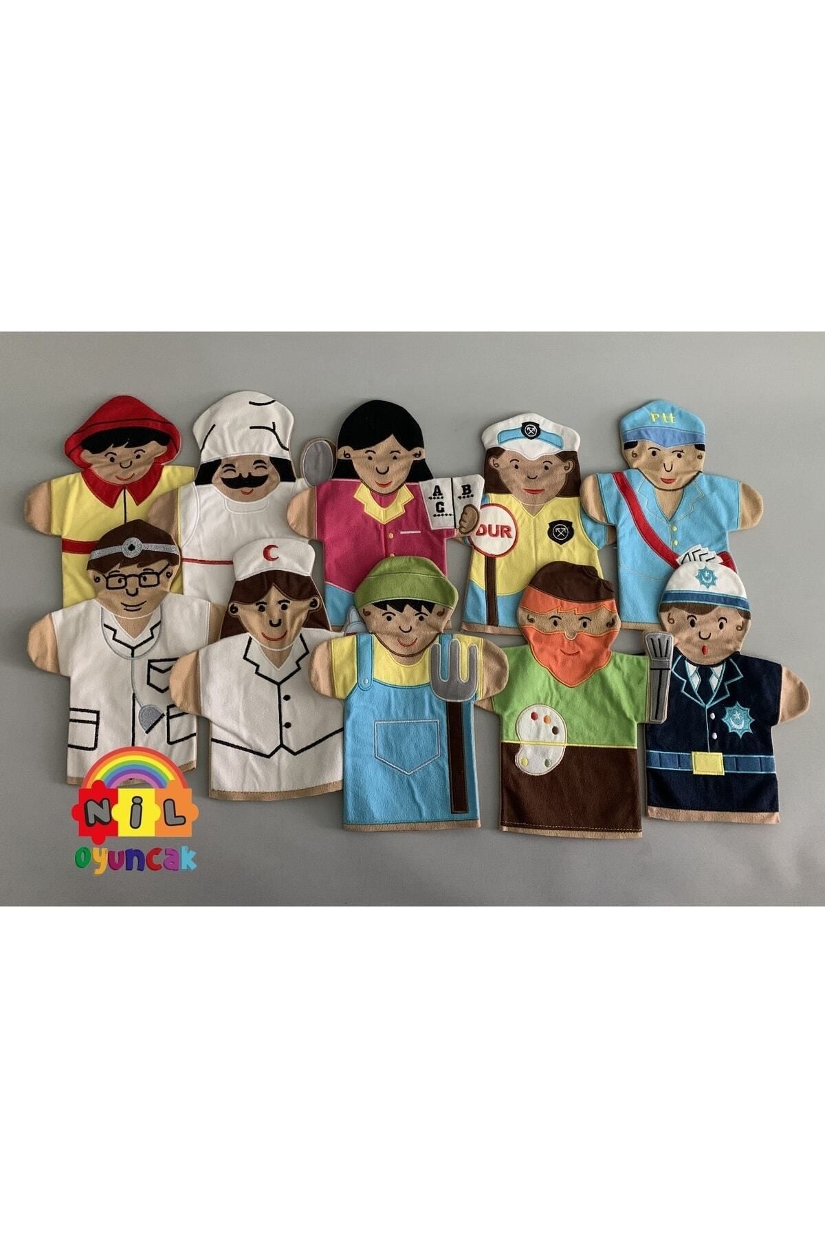 Meslekler El Kukla Seti (10lu)
