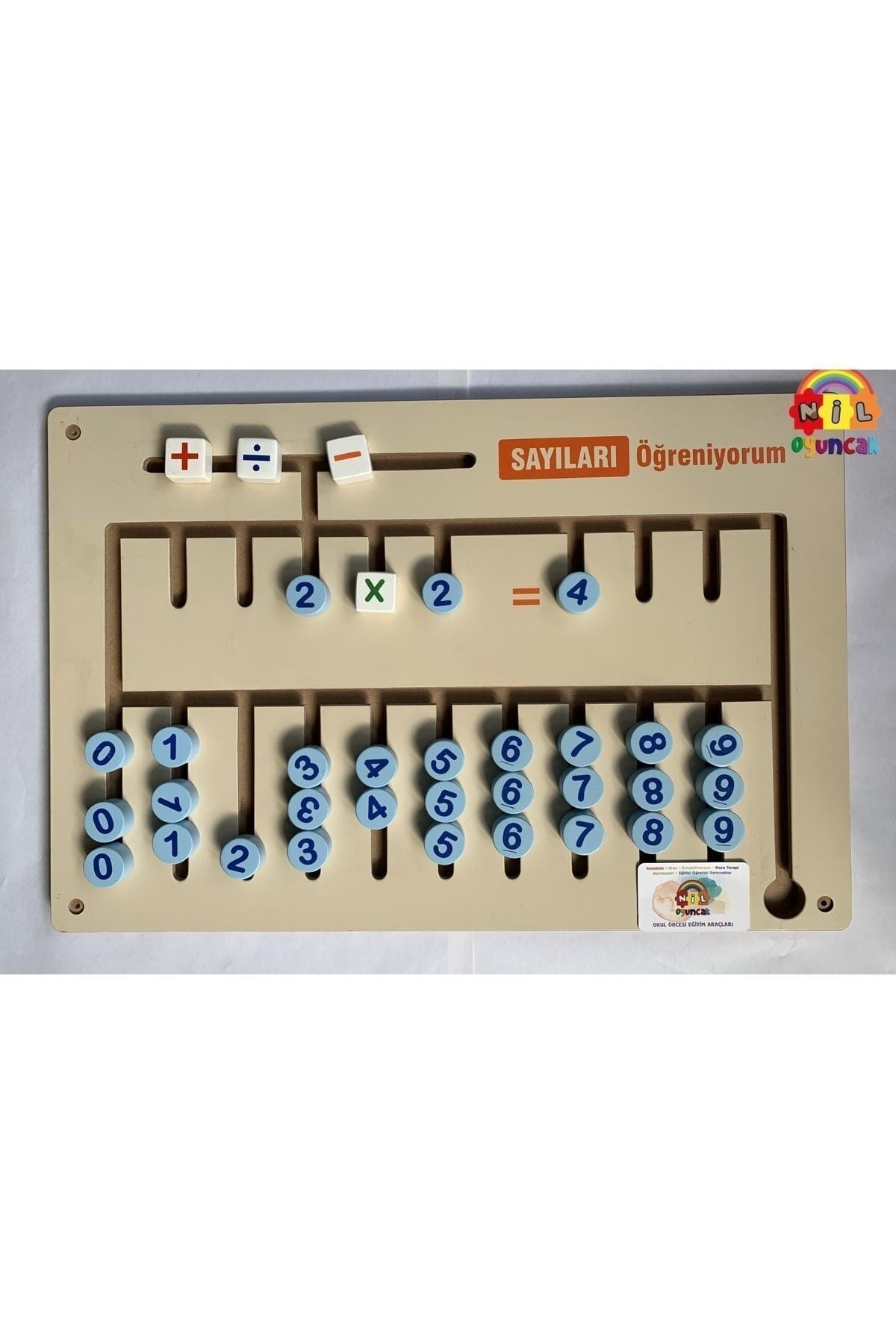 Ahşap Matematik Oyunu (duvar Monte)