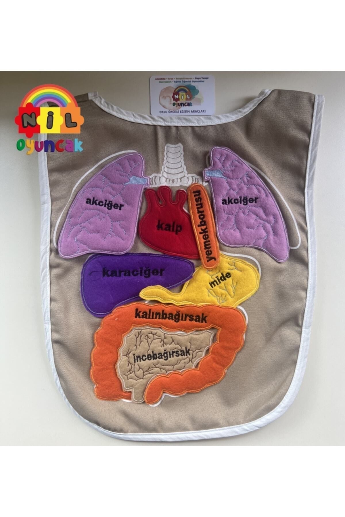 Eğlenceli Organ Önlüğü - Okul Öncesi Eğitim Için Giyilebilir Öğrenme Aracı