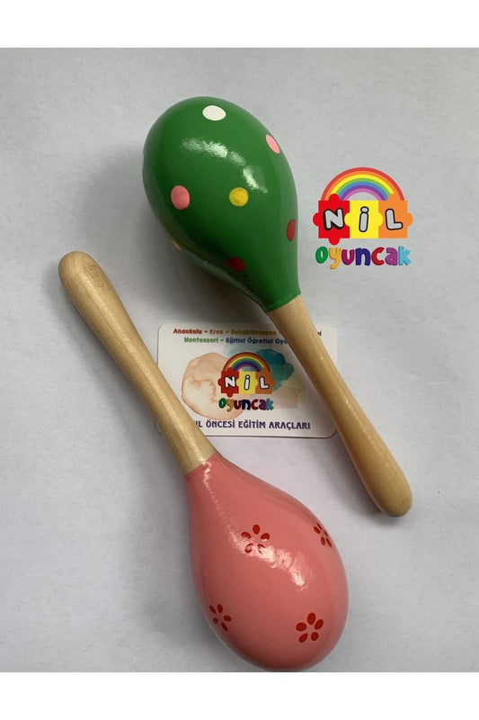 Ahşap Marakas Seti Müzik Aleti (2ADET)