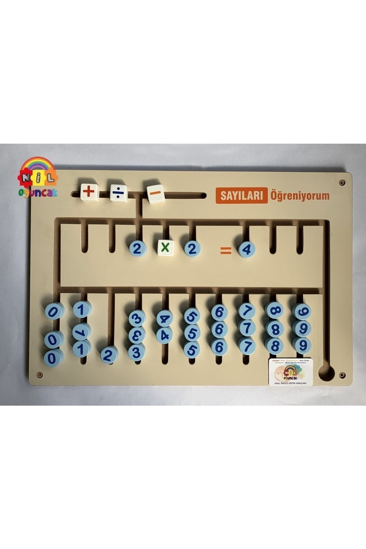 Ahşap Matematik Oyunu (duvar Monte)