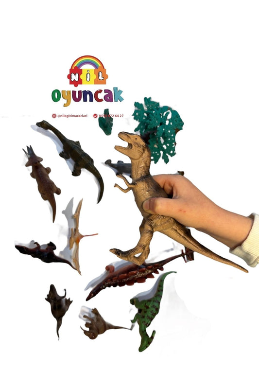 Dinazor Hayvan Seti 13 parça büyükboy