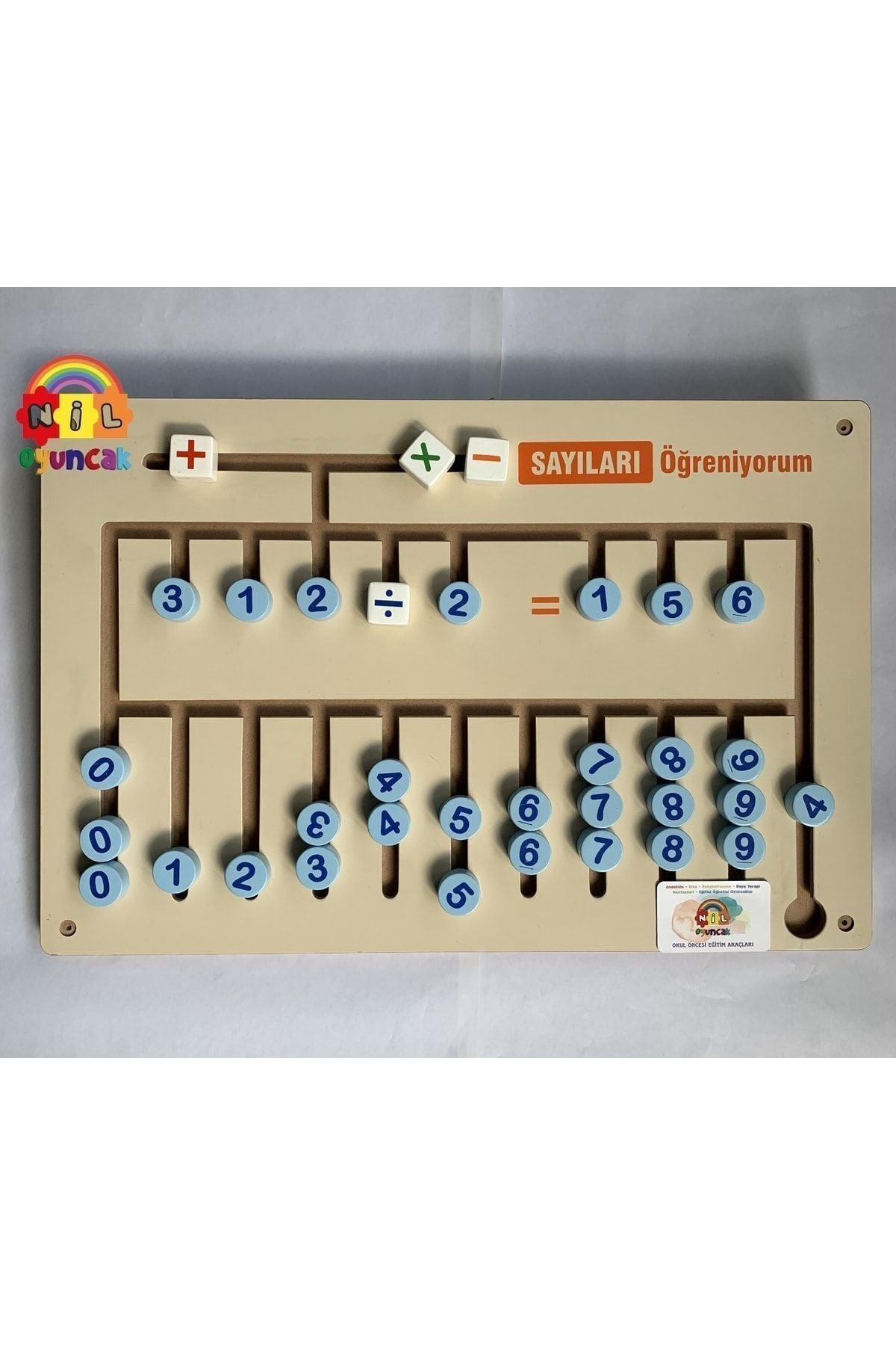Ahşap Matematik Oyunu (duvar Monte)