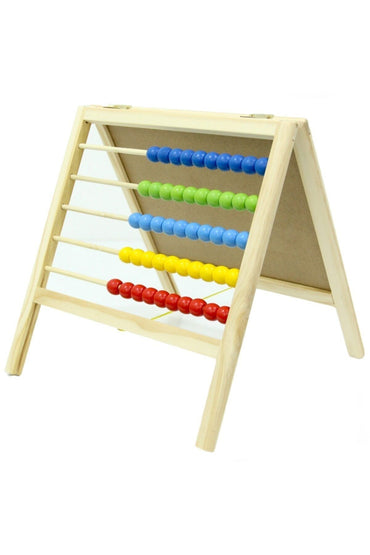 Ahşap Manyetik Abaküslü Çift Taraflı Mini Yazı Tahtası