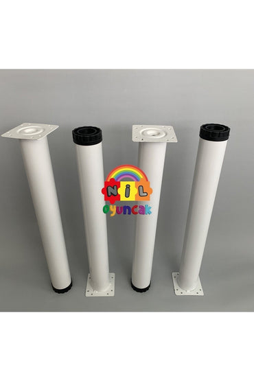 Beyaz Metal Masa Ayak (4ADET) (52CM) (ANAOKULU KREŞ)