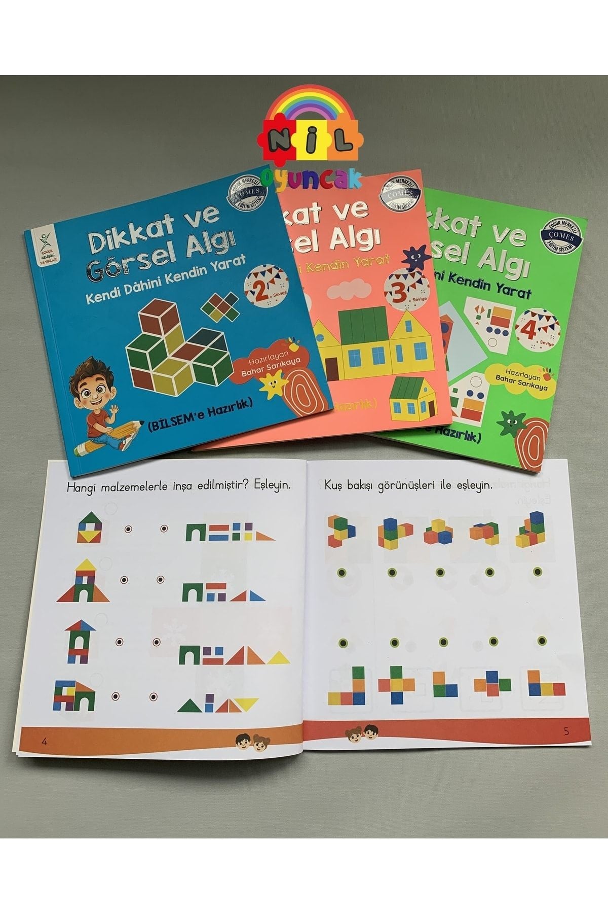 Dikkat Ve Görsel Algı Eğitim Seti (bilsem Hazırlık) (4 Kitap)