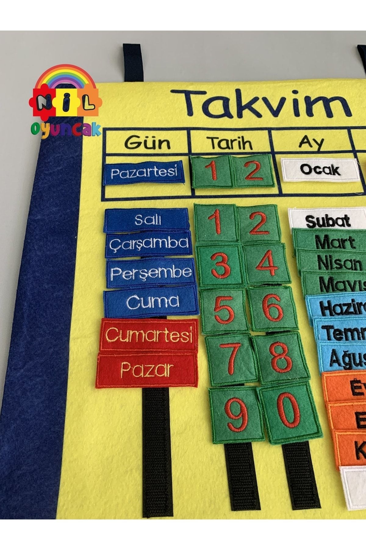 Takvim Pano (cırt Cırtlı Kumaş)