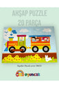 Büyük Boy Ahşap Puzzle İthal Tren